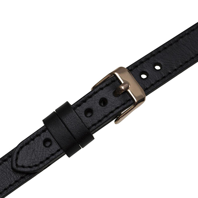 Bloominbag Avilla Noir Black Deri Apple Watch Band (44/45/46/49mm)
