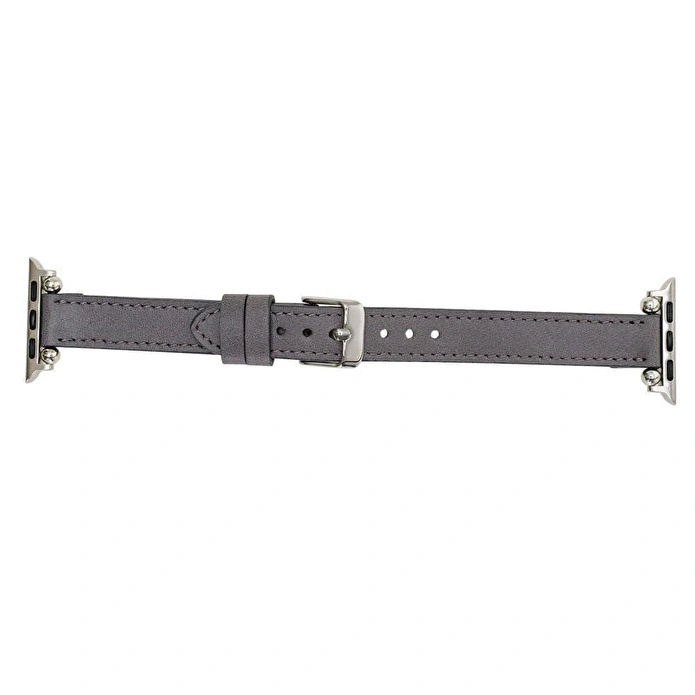 Bloominbag Avilla Stone Gray Deri Apple Watch Band (44/45/46/49mm)