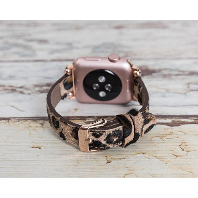 Bloominbag Avilla Leopard Wild Deri Apple Watch Band (44/45/46/49mm)
