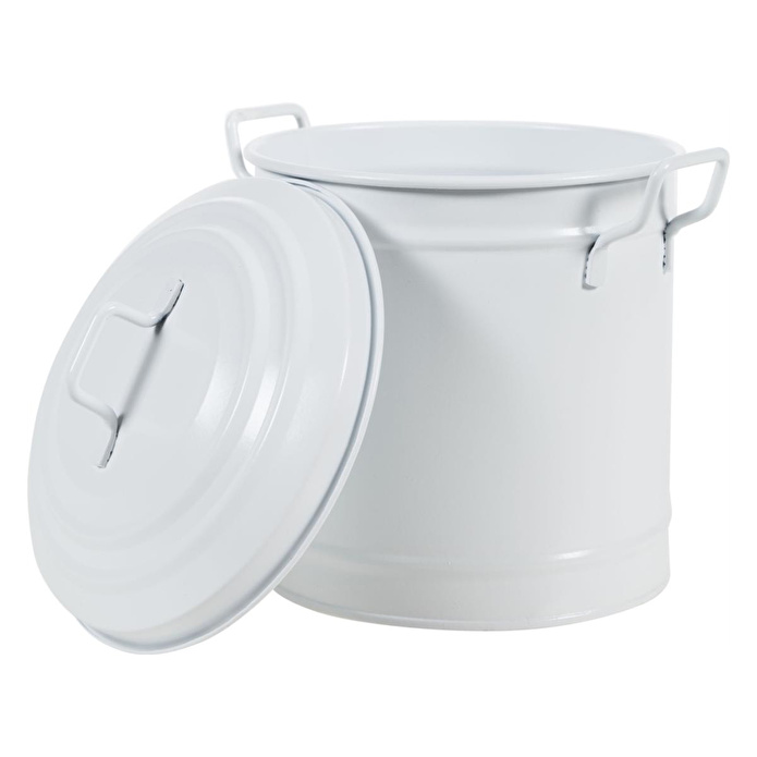 Mudo Home Mi̇ni̇ Çöp Kovasi Mat Beyaz 3,5 Lt