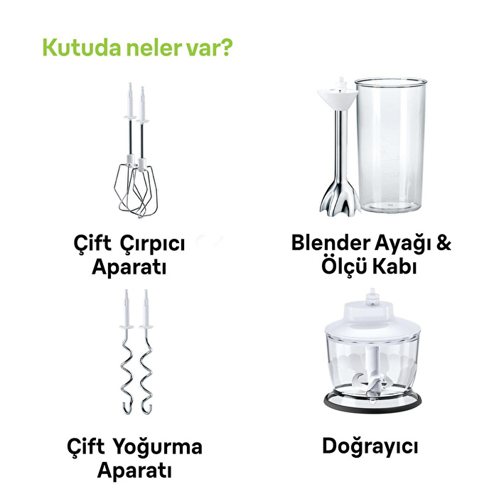 Braun Hm5137wh El Mikseri̇