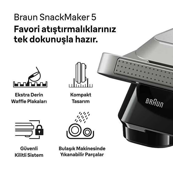 Braun Snackmaker 5 Sm5006 Silver Tost M.