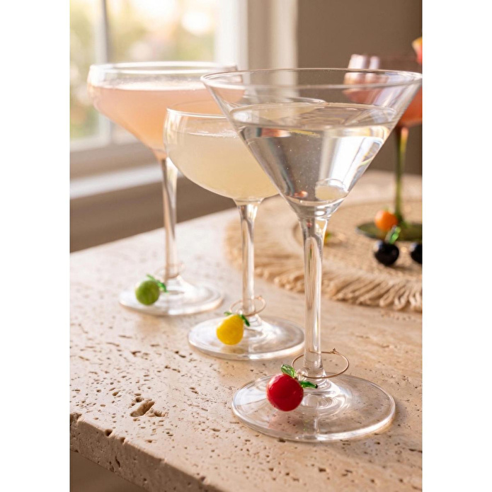 The Mia Figürlü Wine Charm Seti 6 Lı
