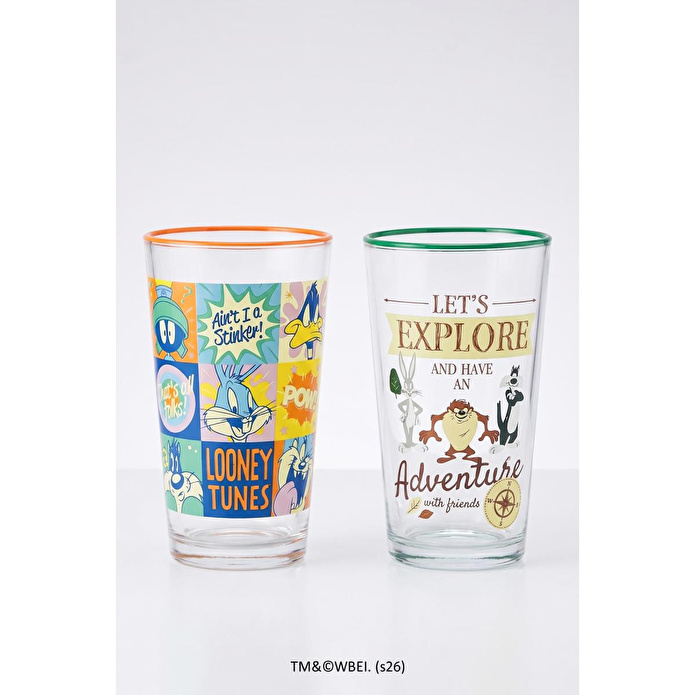 Rakle Looney Tunes 2'li Meşrubat Bardağı Seti 570 Cc