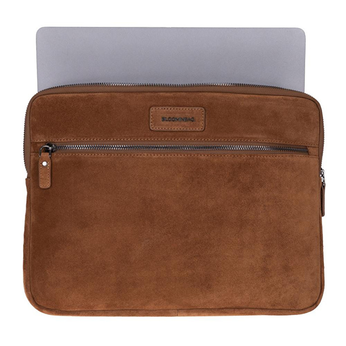 Bloominbag Camel Still Hakiki Süet Deri 13-14 Inç Macbook/laptop Kılıfı