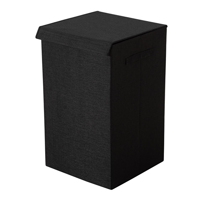 Mudo Home Boho Fold Çamaşir Sepeti̇ Si̇yah 37x36,5x60 Cm