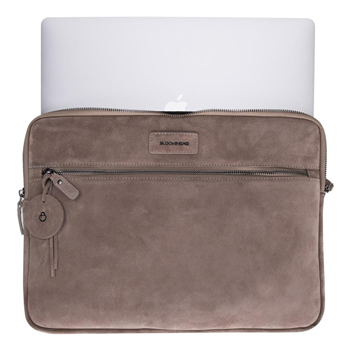 Bloominbag Mist Still Hakiki Süet Deri 15-16 Inç Macbook/laptop Kılıfı