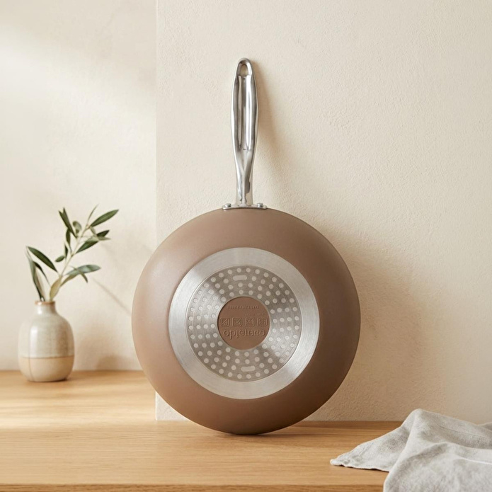 Bernardo Natura Seramik Wok Tava Kahverengi 28 Cm