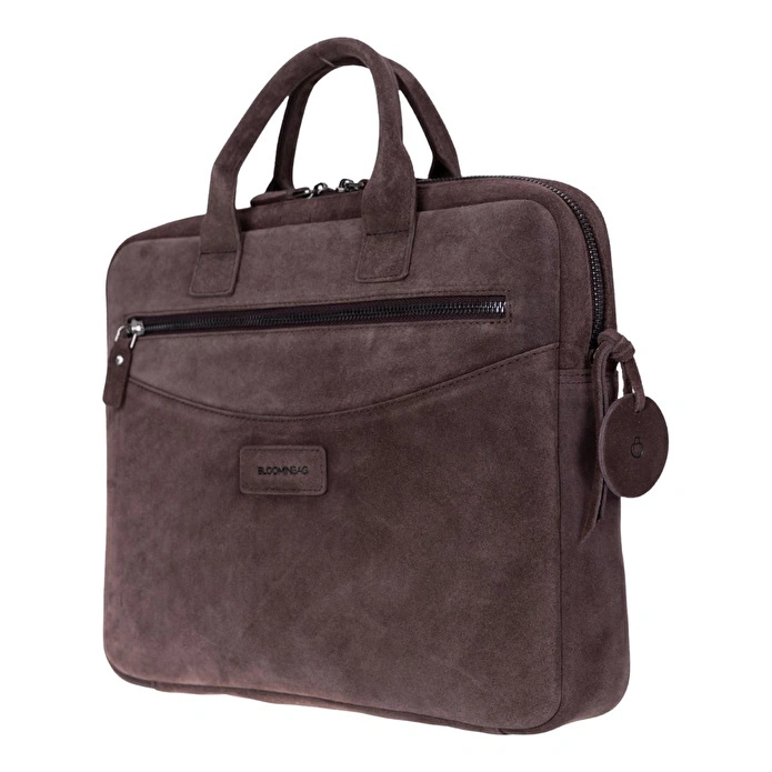 Bloominbag Mocha Still Hakiki Süet Deri 13-14 Inç Macbook/laptop Çantası
