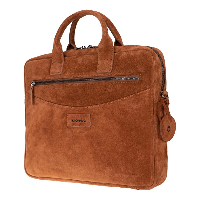 Bloominbag Camel Still Hakiki Süet Deri 13-14 Inç Macbook/laptop Çantası