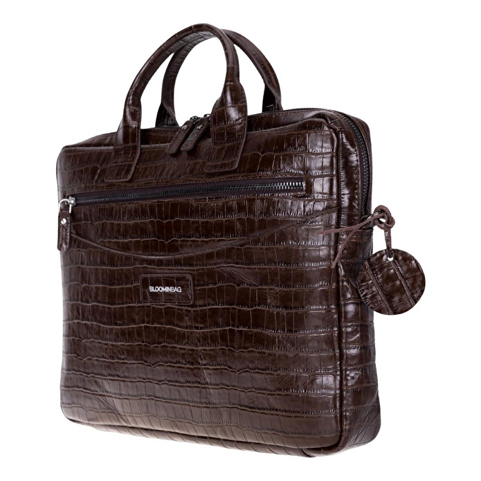 Bloominbag Mocha Croco Hakiki Deri 13-14 Inç Macbook/laptop Çantası