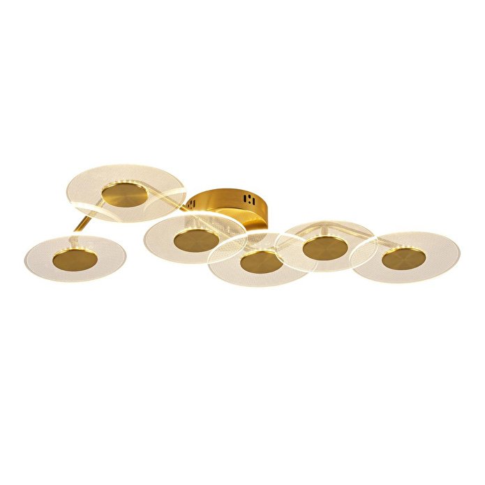 Apliqa Callista 6'lı Gold 18 Watt Plafonyer 3 Renkli Led Avize