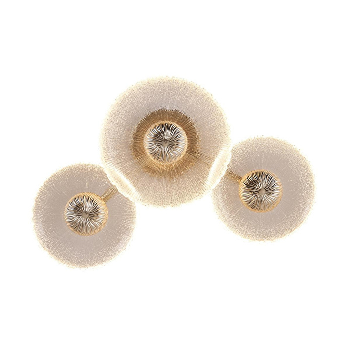 Apliqa Darra 3'lü Gold 9 Watt Plafonyer 3 Renkli Led Avize