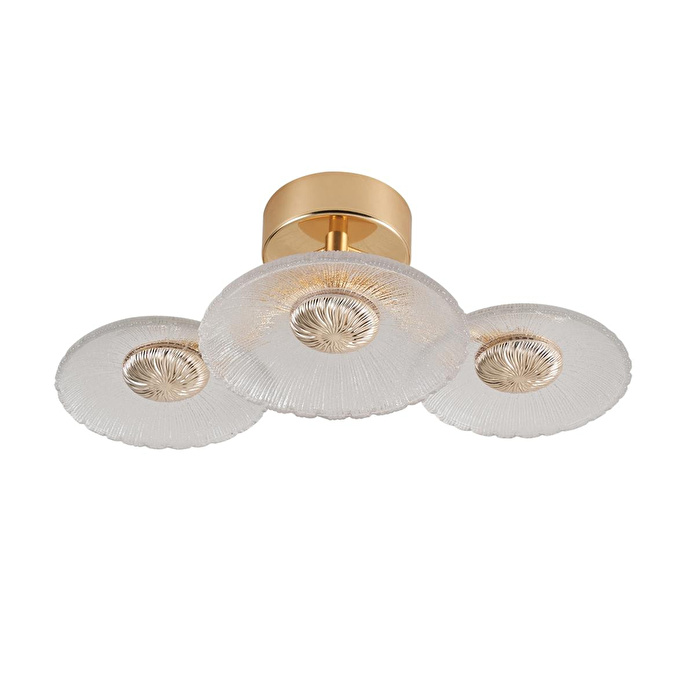Apliqa Darra 3'lü Gold 9 Watt Plafonyer 3 Renkli Led Avize