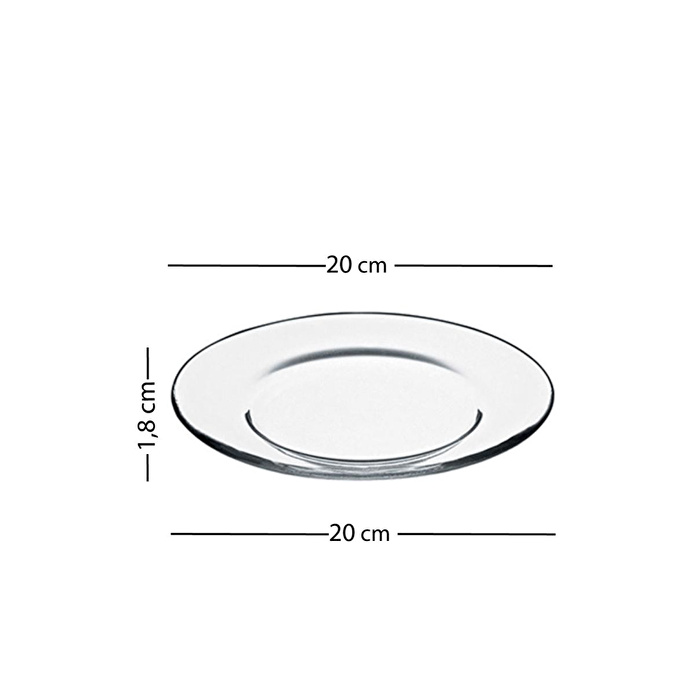 Rakle Fortuna 4'lü Pasta Tabağı Seti 19 Cm