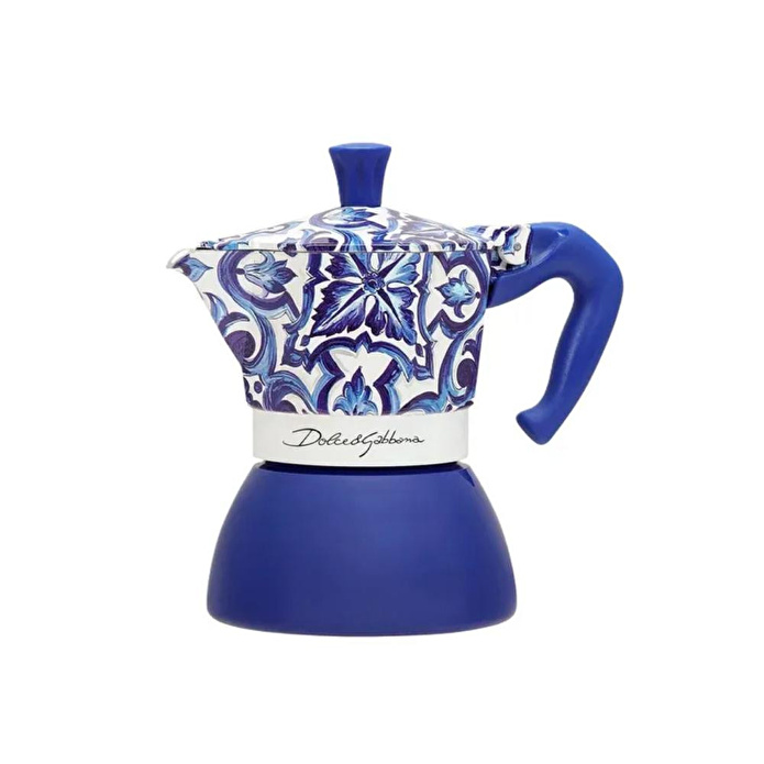 Bialetti Dolce Gabbana Akdeniz Mavisi 4 Cup Indüksiyon Moka Pot