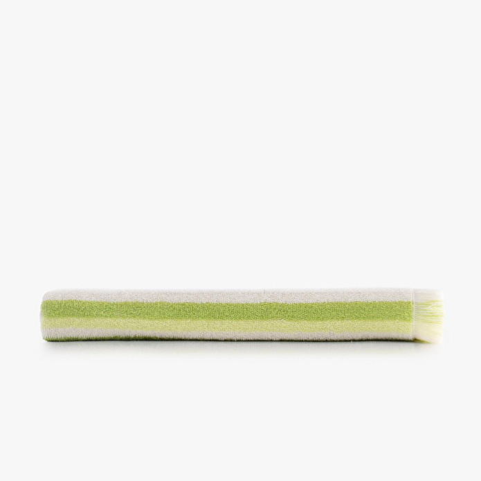 Green Black Stripe Green Plaj Havlusu %100 Pamuk Renkli 90x160