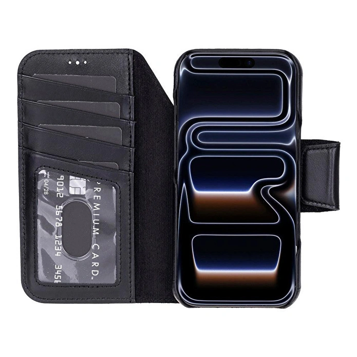 Bloominbag Porta Noir Black Deri Iphone 17 Pro Max(6.9