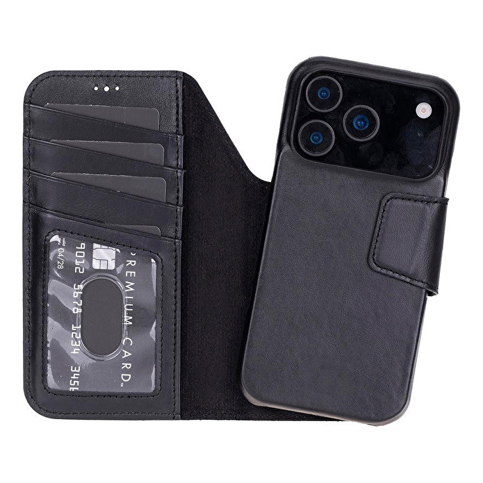 Bloominbag Porta Noir Black Deri Iphone 17 Pro Max(6.9