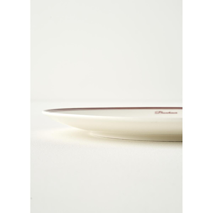 Bella Maison Bonheur Porselen 6'lı Pasta Tabağı Seti Bordo (21 Cm)