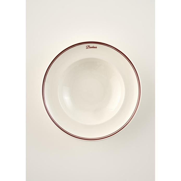 Bella Maison Bonheur Porselen Makarna Tabağı Bordo (28 Cm) Bordo