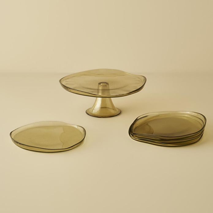 Bella Maison Geo Pasta Tabağı 4'lü Yeşil (21 Cm)