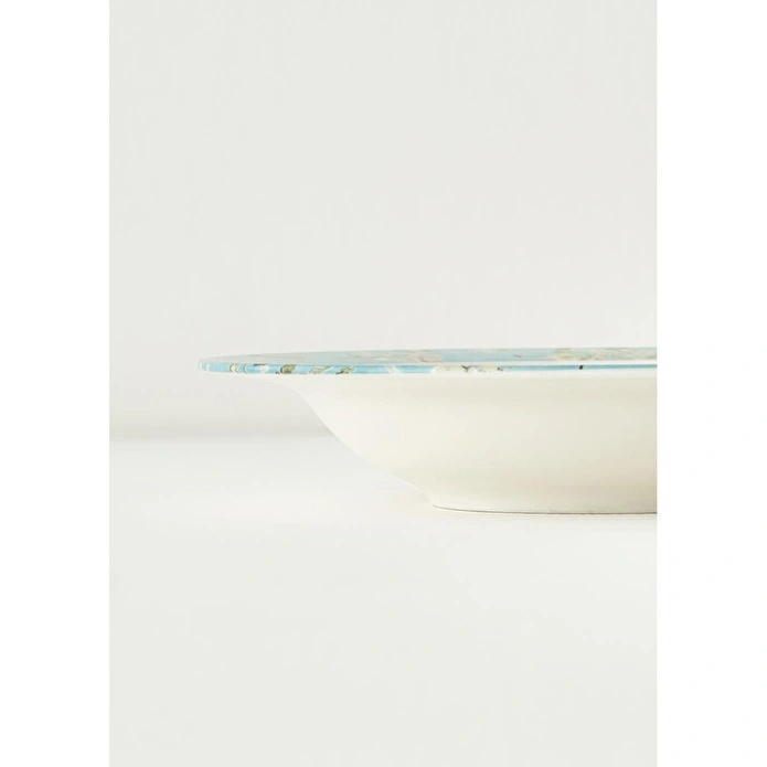 Bella Maison Van Gogh Almond Blossom Porselen Çukur Tabak Turkuaz (21 Cm) Mavi