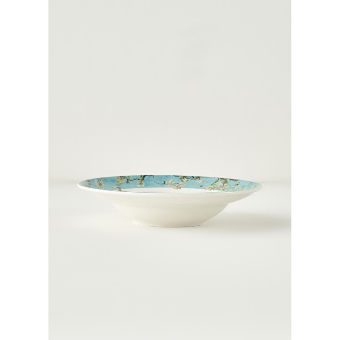Bella Maison Van Gogh Almond Blossom Porselen Makarna Tabağı Turkuaz (27 Cm) Mavi