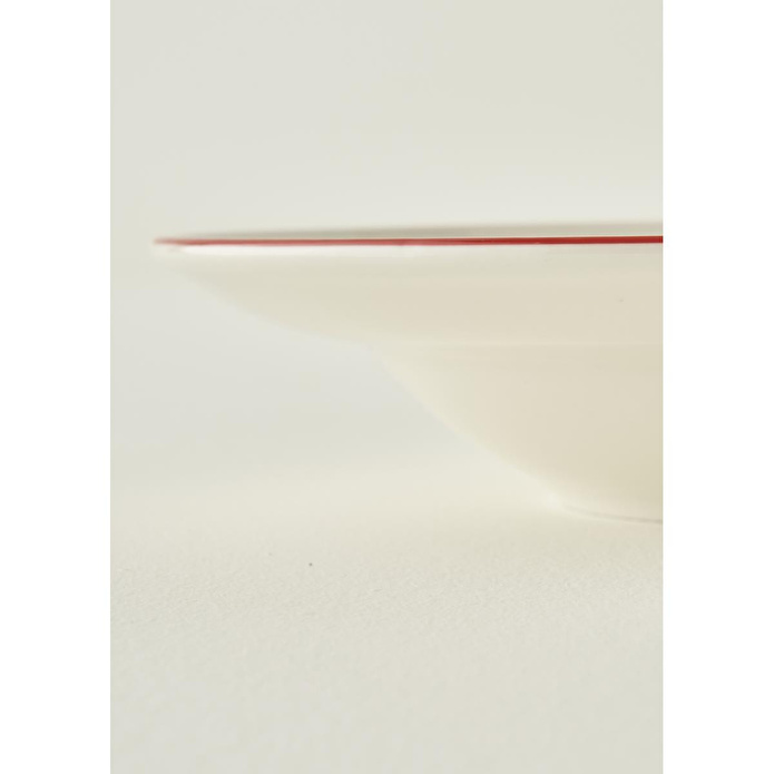 Bella Maison Line Porselen Makarna Tabağı Kırmızı (28 Cm) Kırmızı