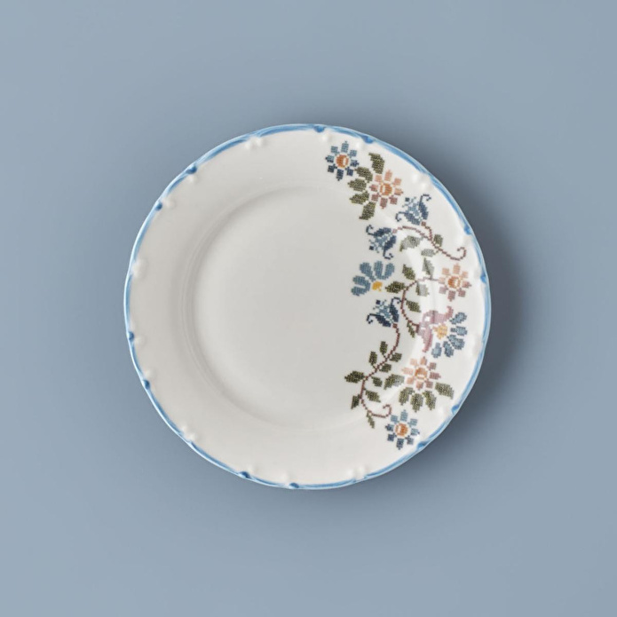 Bella Maison Vintage Porselen Pasta Tabağı 4'lü Mavi (20 Cm) Mavi