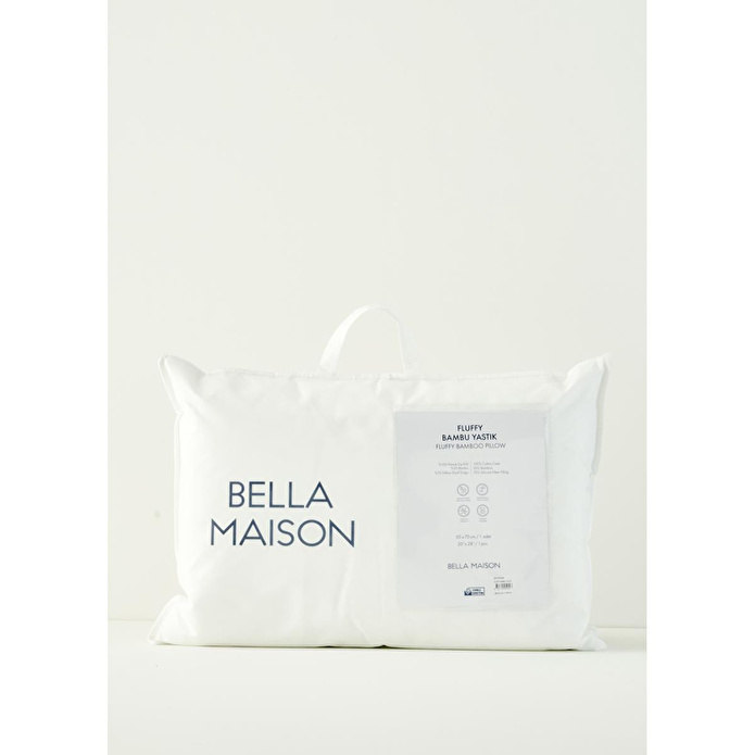 Bella Maison Fluffy Bambu Yastık Beyaz (50x70 Cm) Beyaz