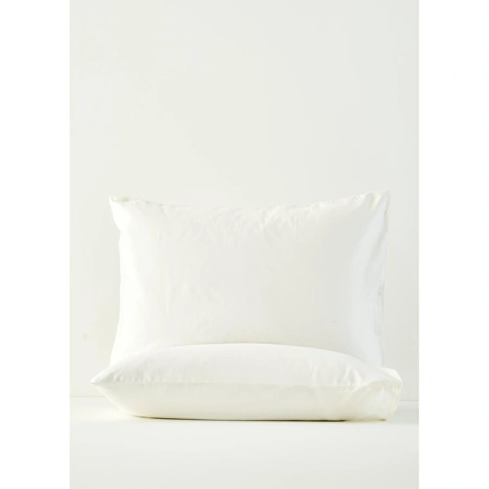 Bella Maison %100 Pamuk Saten Supreme 2'li Yastık Kılıfı Beyaz (50x70 Cm) Beyaz