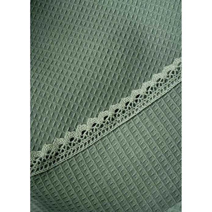 Bella Maison %100 Pamuk Feel Çift Kişilik Waffle Pike Haki (200x220 Cm) Haki