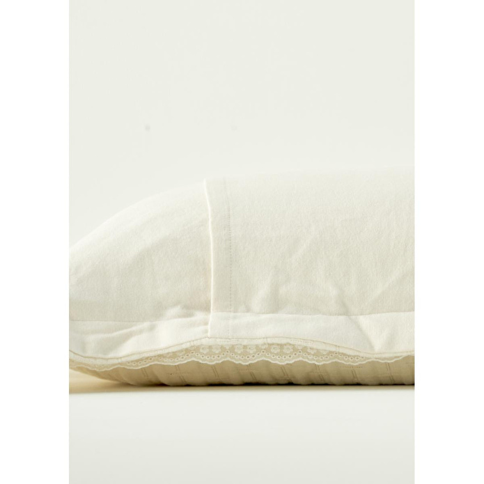 Bella Maison %100 Pamuk Vintage Çift Kişilik Yatak Örtüsü Seti Krem (240x260 Cm) Krem