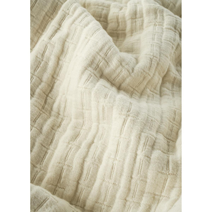 Bella Maison %100 Pamuk Vintage Çift Kişilik Yatak Örtüsü Seti Krem (240x260 Cm) Krem