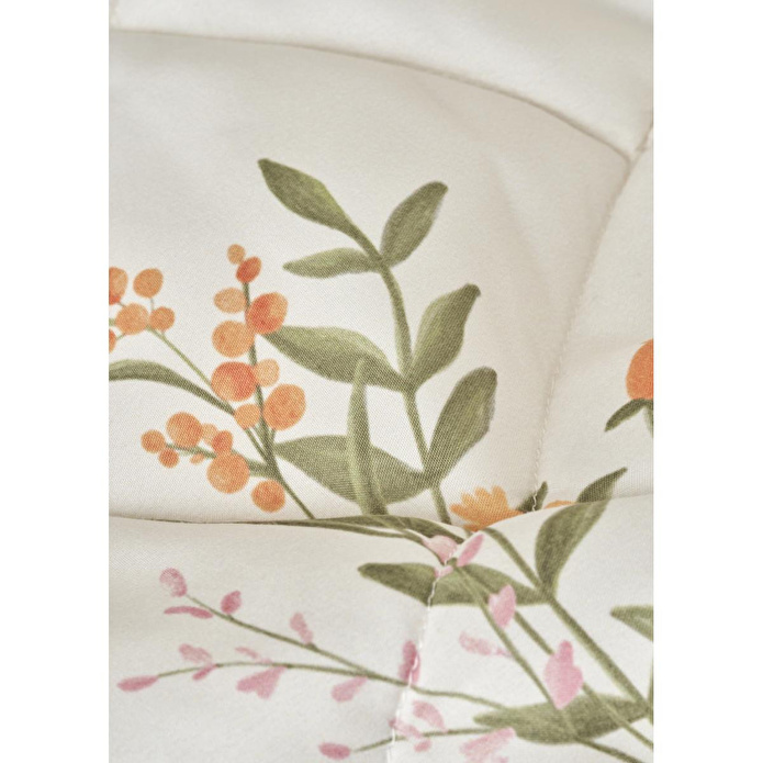 Bella Maison Flores Kapitoneli Çok Amaçlı Çift Kişilik Yatak Örtüsü Seti (240x220 Cm) Çok Renkli