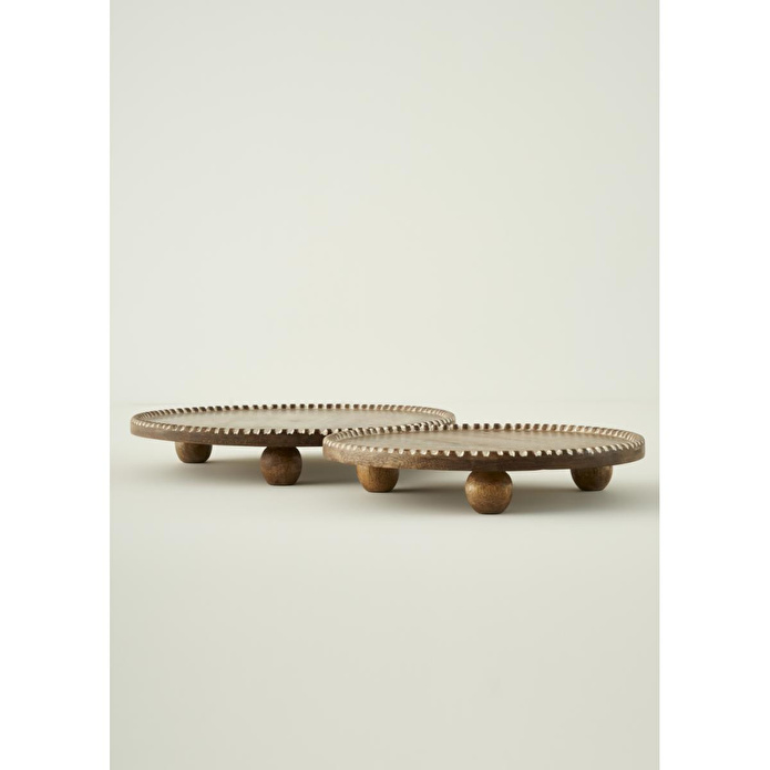 Bella Maison Points Mango Sunum Standı Kahverengi (35x4,5 Cm) Kahverengi