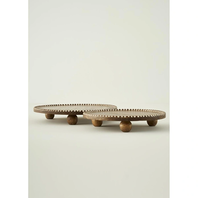Bella Maison Points Mango Sunum Standı Kahverengi (30x4,5 Cm) Kahverengi