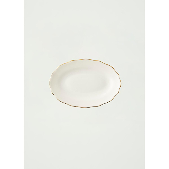 Bella Maison Victoria Porselen Sunum Tabağı Gold (20 Cm) Gold