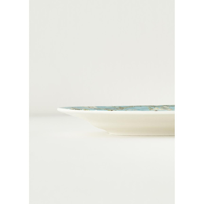 Bella Maison Van Gogh Almond Blossom Porselen Sunum Tabağı Turkuaz (25 Cm) Mavi