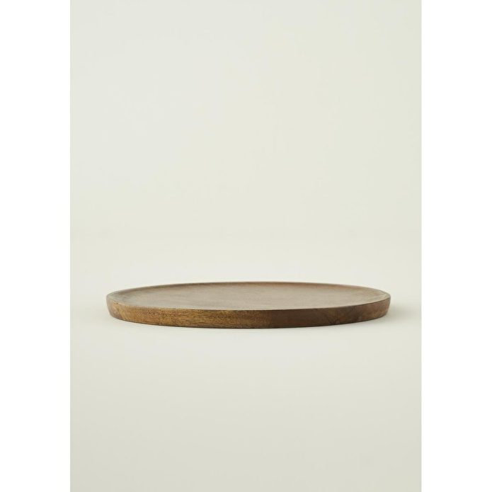 Bella Maison Wooden Mango Sunum Tabağı Naturel (30 Cm) Yeşil