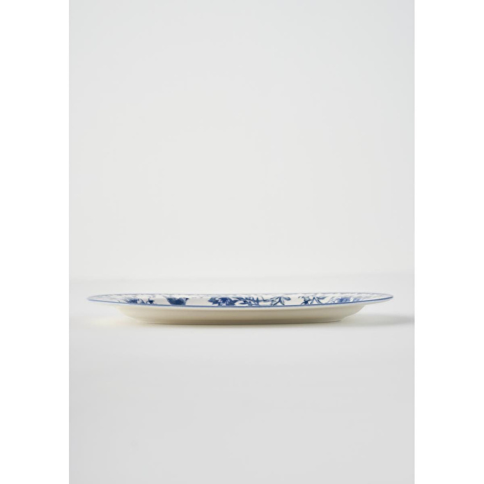 Bella Maison Bleu Blanc Porselen Büyük Sunum Tabağı Mavi (30 Cm) Mavi