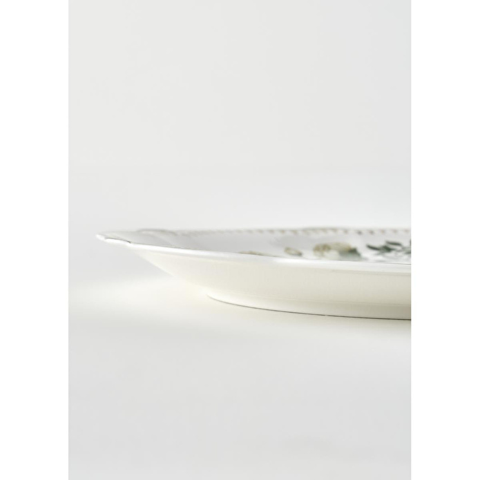 Bella Maison Rebecca New Bone Sunum Tabağı (40x26 Cm) Çok Renkli