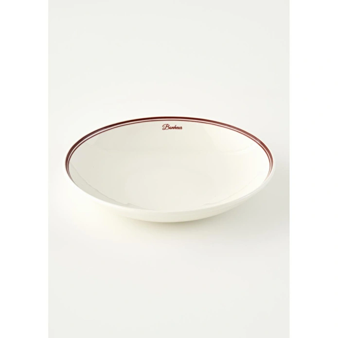 Bella Maison Bonheur Porselen Salata Kasesi Bordo (30 Cm) Bordo