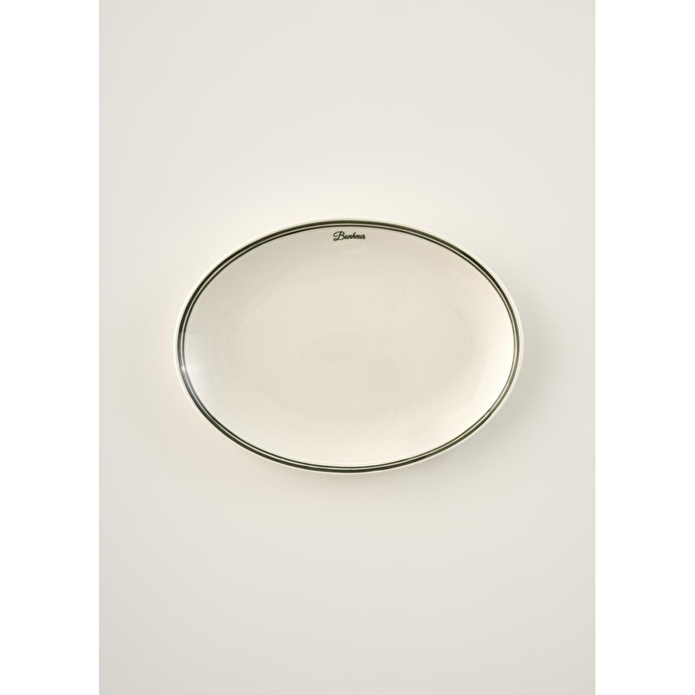 Bella Maison Bonheur Porselen Sunum Tabağı Yeşil (33 Cm) Yeşil