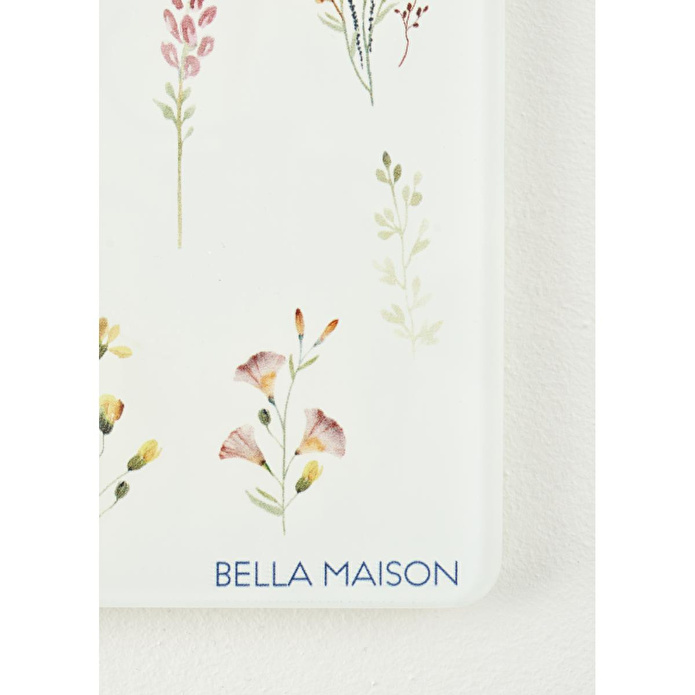 Bella Maison Flores Cam Kesme Tahtası (35x25 Cm) Çok Renkli