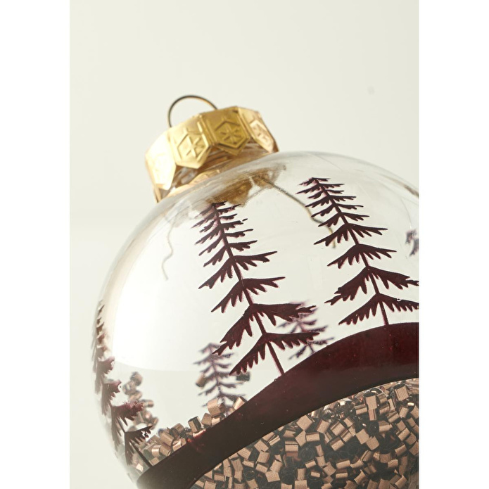 Bella Maison Christmas 3'lü Dekoratif Süs Kahverengi (8 Cm) Kahverengi