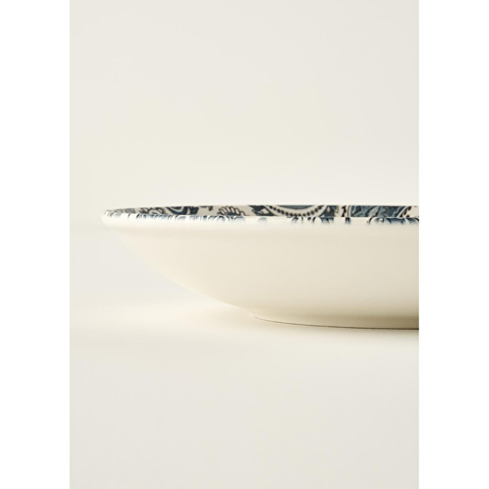 Bella Maison Paisley Porselen Salata Kasesi Mavi (30 Cm) Mavi