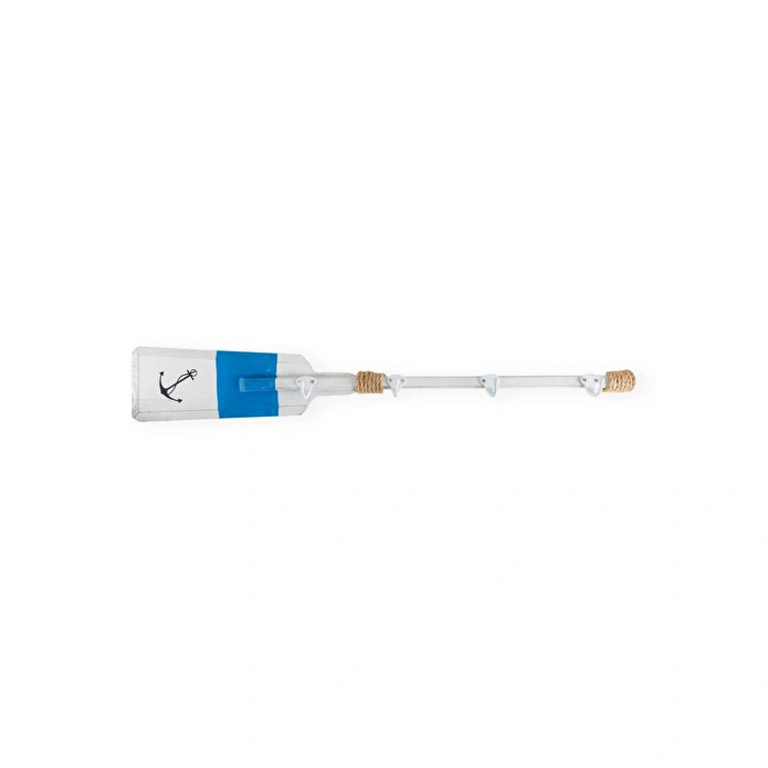 The Mia Retro Marin Stil Ahşap Duvar Askısı Kürek 80 Cm