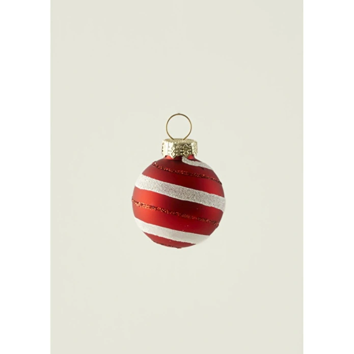 Bella Maison Christmas Mini Ball Dekoratif Süs Kırmızı (19x15x4 Cm) Kırmızı